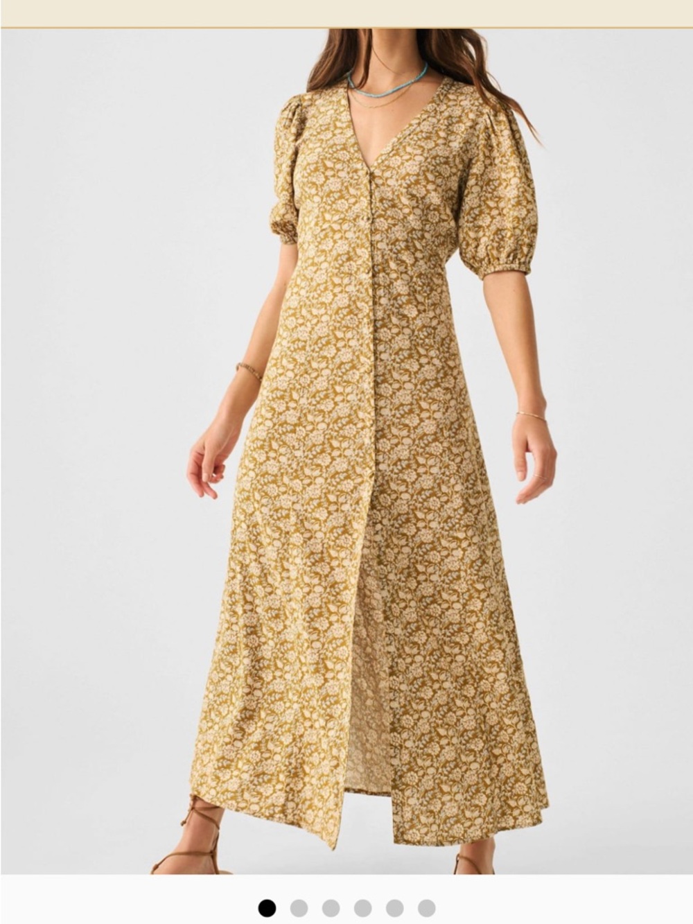Faherty Havana Dress in Golden Theodora Floral